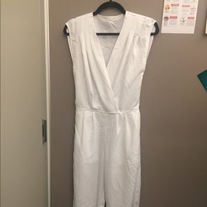 American Apparel White Jumpsuit